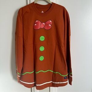Disney Happy Holidays Gingerbread Spirit Jersey Medium